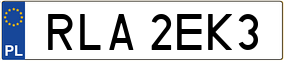 Trailer License Plate